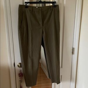 Eileen Fisher Women's Olive Chinos